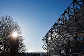 BURNLEY, ENGLAND - DECEMBER 02: General view outside the stadium prior to the Premier League match between Burnley FC and Sheffield United at Turf Moor on December 02, 2023 in Burnley, England. (Photo by Matt McNulty/Getty Images)