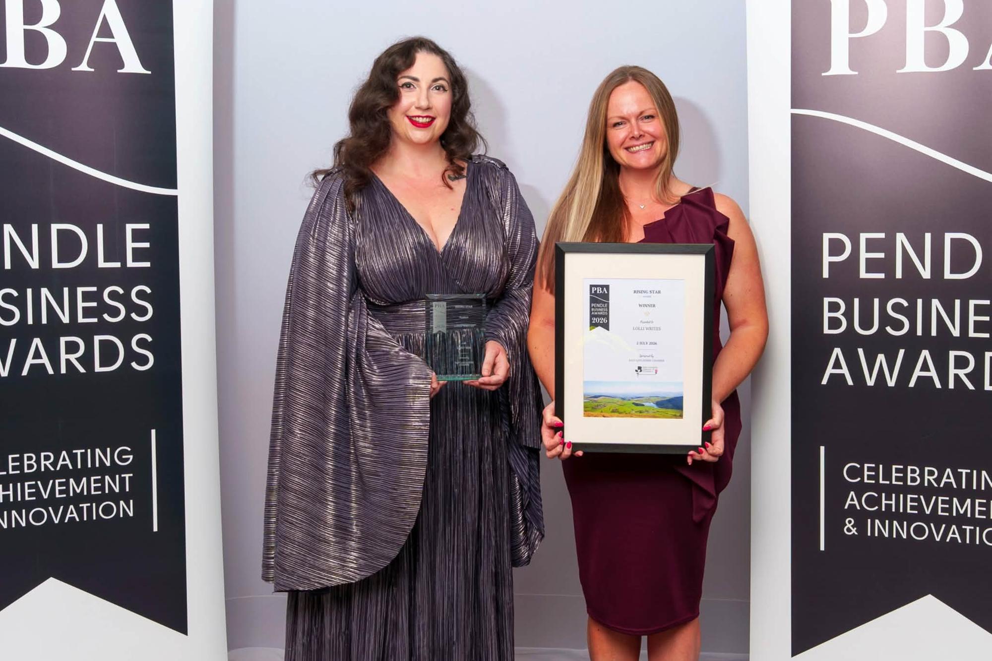 Lolli Molyneux wird bei den Pendle Business Awards 2026 als „Rising Star“ ...