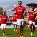 Mellon netted 15 goals in all competitions for Morecambe. Picture: Morecambe FC