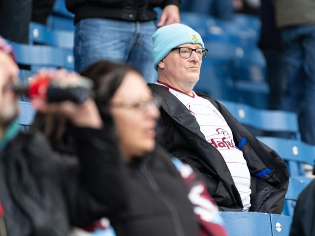 Burnley fans inside Turf Moor during the 1-0 victory over Swansea City. Photo: Kelvin Lister-Stuttard