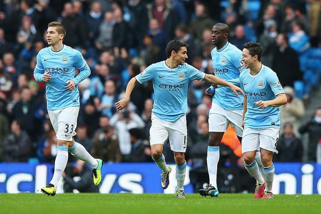The Spaniard scored early on for Man City in a game against Tottenham, again in 2013.