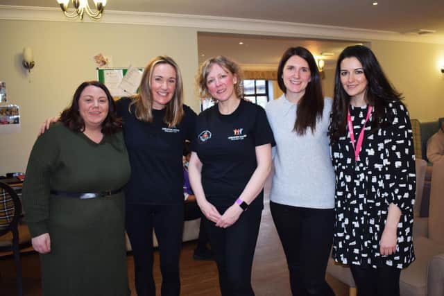 (Left to right) Michaela Kenny (Community Foundation for Lancashire), Cath Eddisford and Jayne Bradshaw (Greater Good Project), Kelly Court (Community Foundation for Lancashire), Rebecca Hargrave (Marsden Building Society)