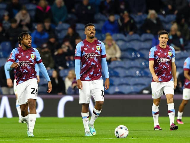 Burnley’s Lyle Foster and teammates react to conceding

The Emirates FA Cup Fourth Round Replay - Burnley v Ipswich Town - Tuesday 7th February 2023 - Turf Moor - Burnley