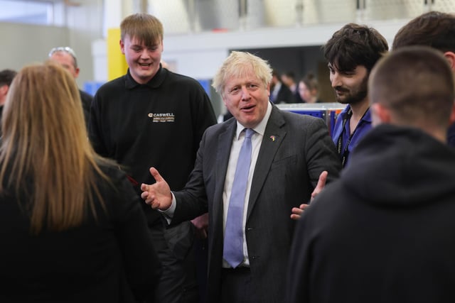 The Prime Minister speaking at Burnley College. Picture by Andrew Parsons CCHQ/Parsons Media