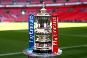 Emirates FA Cup Trophy.  (Photo by Catherine Ivill/Getty Images)