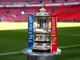Emirates FA Cup Trophy.  (Photo by Catherine Ivill/Getty Images)