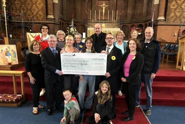 A Song for Ukraine themed live concert at St Catherine's Church in Burnley raised over £3,000
