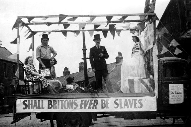 The Festival of Britain Parade in 1951, Albert Pickup is pictured in the centre