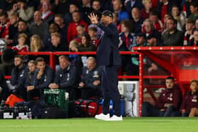NOTTINGHAM, ENGLAND - SEPTEMBER 18: Vincent Kompany, Manager of Burnley, gives the team instructions during the Premier League match between Nottingham Forest and Burnley FC at City Ground on September 18, 2023 in Nottingham, England. (Photo by Marc Atkins/Getty Images)