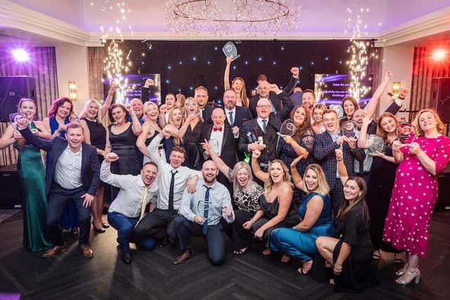 Flashback to some of the winners celebrating at last year’s Corporate Challenge awards night at the Crow Wood Hotel, Burnley. Credit: Andy Ford