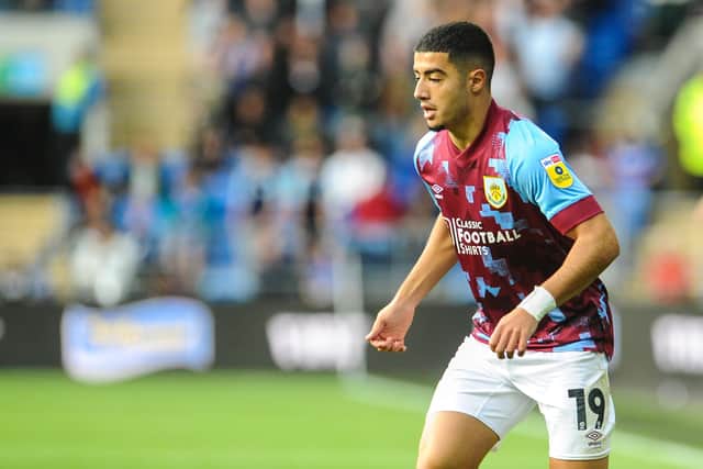 Burnley's Anass Zaroury during the game

Skybet Championship - Cardiff City v Burnley - Saturday 1st October 2022 - Cardiff City Stadium - Cardiff