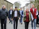 Prime Minister Rishi Sunak on his walk around Worsthorne. Photo by Andrew Wong / CCHQ
