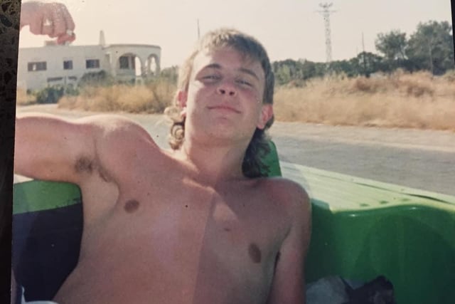 Craig Withnell in Ibiza, 1986