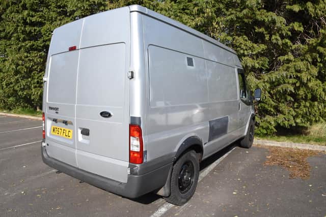 Police issued this image of Andrew Burfield's van during their investigation into the disappearance and subsequent murder of Padiham woman Katie Kenyon