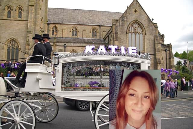 Family, friends and the general public gathered to pay their final respects to the murdered mother of two Katie Kenyon. (Credit: PA/ Peter Byrne)