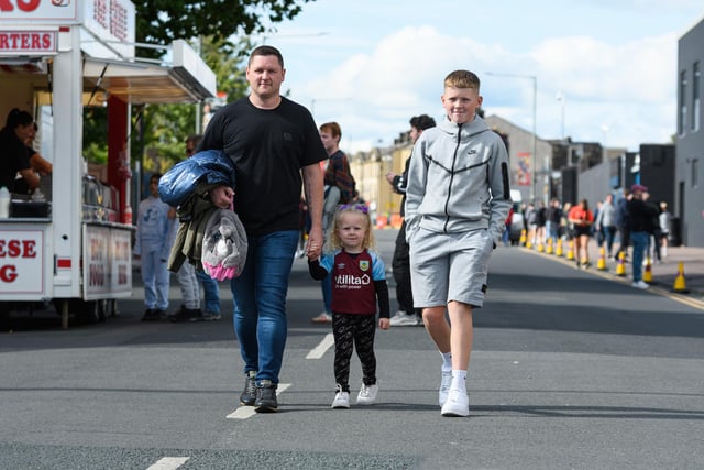 Burnley fans arrive at Turf Moor ahead of the fixture with Bristol City. Photo: Kelvin Stuttard