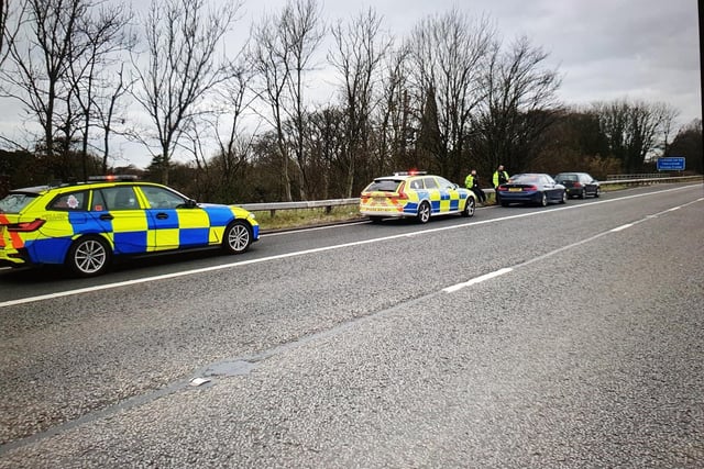 Police had to close part of the northbound carriageway of the M6 on March 3, after a driver became violent.
The man had been pulled over being seen driving on the hard shoulder and undertaking HGVs.
He failed a roadside breath test for alcohol and then became violent.
A police spokesman said: "Driver became violent so we had to close the Northbound carriageway for a short while to safely get the driver into secure transport."