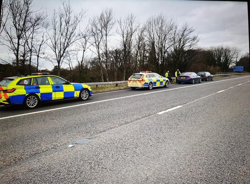 Police had to close part of the northbound carriageway of the M6 on March 3, after a driver became violent.
The man had been pulled over being seen driving on the hard shoulder and undertaking HGVs.
He failed a roadside breath test for alcohol and then became violent.
A police spokesman said: "Driver became violent so we had to close the Northbound carriageway for a short while to safely get the driver into secure transport."