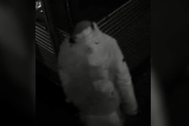 This man was caught on camera attempting to break into the Electric Circus in Burnley on New Year's Day.