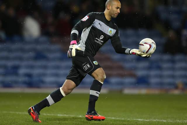 BURNLEY, ENGLAND - MARCH 11:  Lee Grant of Burnley during the npower Championship match between Burnley and Hull City at Turf Moor on March 11, 2013 in Burnley, England.  (Photo by Alex Livesey/Getty Images) 
