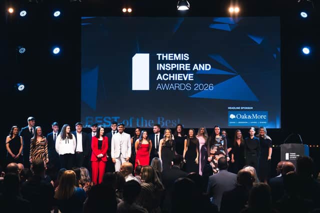 Themis Awards - finalists gather on stage