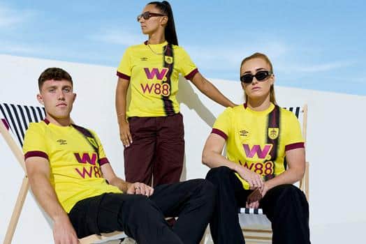 Burnley's new away shirt is now on sale. Picture: Burnley FC