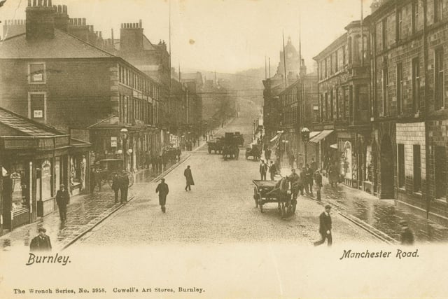 Manchester Road, Burnley (c. 1908). Credit: Lancashire County Council