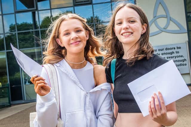 Madeleine Storah and Olivia Phillips will go on to study at Burnley College. Credit: Andy Ford.