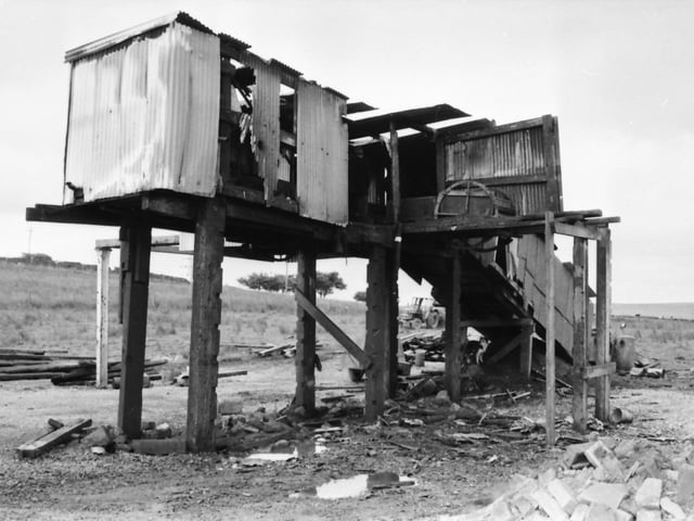 July 24, 1981.
Two days of production was lost at Cliviger Coal Co. this week, when fire broke out at the pit head. A shed containing winching equipment was completely burnt out and repairs had to be made to this before production could continue yesterday. A spokesman for the fire brigade said that nearby residents tried to put the fire out with buckets of water, before they arrived. A quantity of clothing was also lost in the blaze.