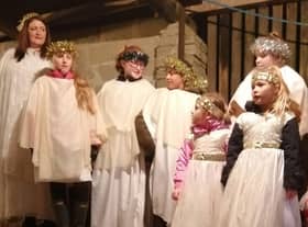 Some of the young performers at the Barley to Bethlehem Nativity