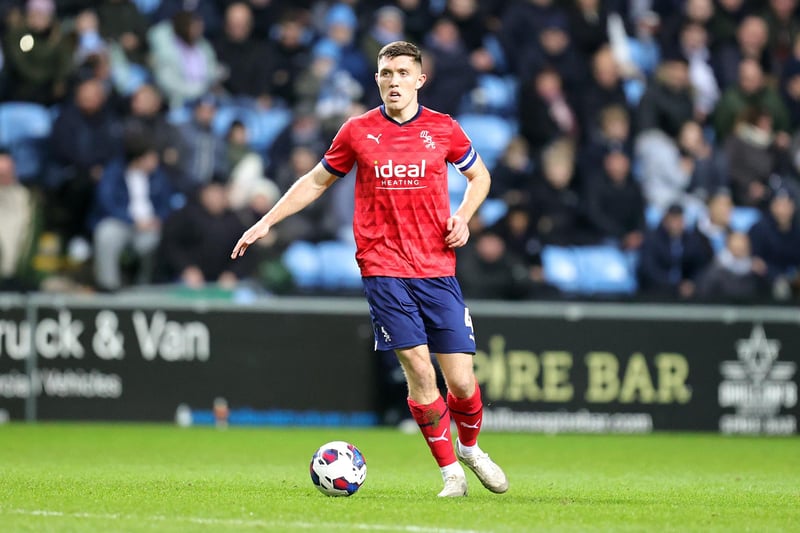 COVENTRY, ENGLAND - DECEMBER 21: Dara O'Shea of West Bromwich Albion in action during the Sky Bet Championship between Coventry City and West Bromwich Albion at The Coventry Building Society Arena on December 21, 2022 in Coventry, England. (Photo by Pete Norton/Getty Images)