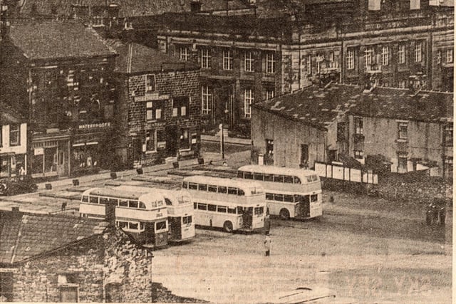 Part of the Cattle Market Bus Station which was used by out of town services until the 1964 Croft Street Bus Station was built.