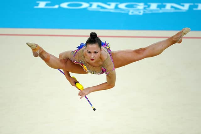 England's Alice Leaper during the Rhythmic Gymnastic Individual All-Around Final at Arena Birmingham on day eight of the 2022 Commonwealth Games in Birmingham. Picture date: Friday August 5, 2022.