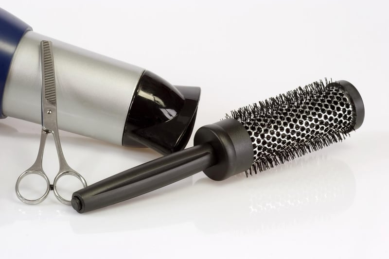 Stock image of hairdresser tools.