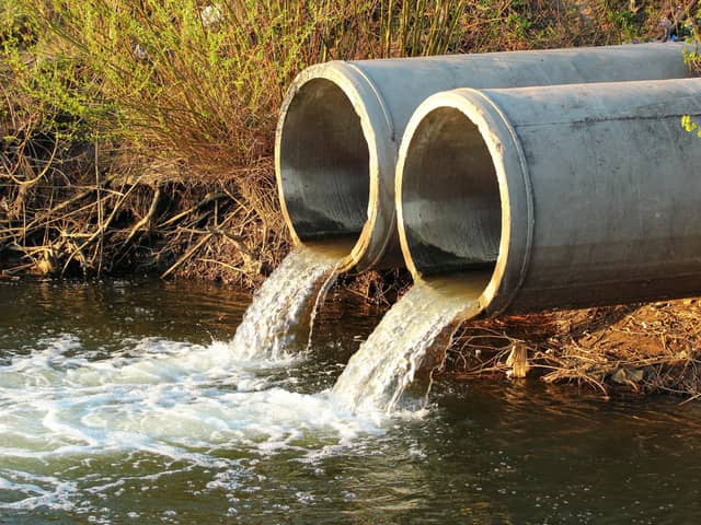 Discharge of sewage into a river. (Getty Images/iStockphoto)