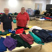 he Salvation Army in Clitheroe supported families through a uniform exchange in 2022 and will hold another this year. (L-R Church leaders, Aux-Captain Elizabeth Smith and Territorial Envoy Brenda Wise