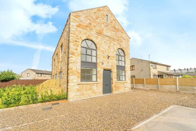 The former Jubilee Mill engine house in Padiham's Shakespeare Street has been converted into three luxury homes
