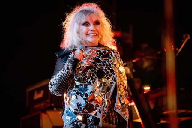 INDIO, CALIFORNIA - APRIL 14: Debbie Harry of Blondie performs onstage at the 2023 Coachella Valley Music and Arts Festival on April 14, 2023 in Indio, California. (Photo by Emma McIntyre/Getty Images for Coachella)