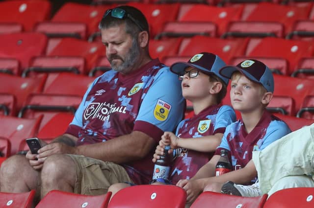 Burnley fans
Photographer Rob Newell/CameraSport
The EFL Sky Bet Championship - Watford v Burnley - Friday 12th August 2022 - Vicarage Road - Watford
World Copyright © 2022 CameraSport. All rights reserved. 43 Linden Ave. Countesthorpe. Leicester. England. LE8 5PG - Tel: +44 (0) 116 277 4147 - admin@camerasport.com - www.camerasport.com