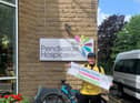 Andrew Trickett after his first bike ride for Pendleside Hospice last year when he raised £1,700