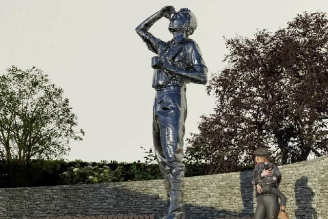 The team at Lancashire laser company, Fitzpatricks UK, have been busy creating a 12ft sculpture of a Battle of Britain Pilot for the RAF Benevolent Fund garden, due to be unveiled on May 24-28 at the RHS Chelsea Flower Show.
