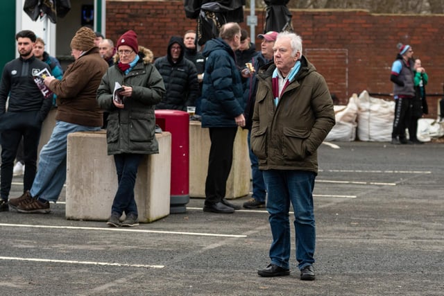 Burnley fans arrive at Turf Moor ahead of the local derby with Preston North End. Photo: Kelvin Stuttard