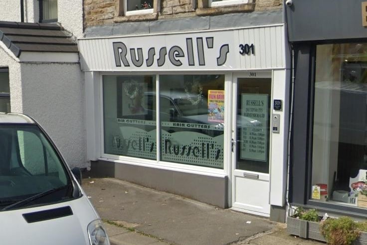 Russell's Hair on Manchester Road has a 5 out of 5 rating from 34 Google reviews