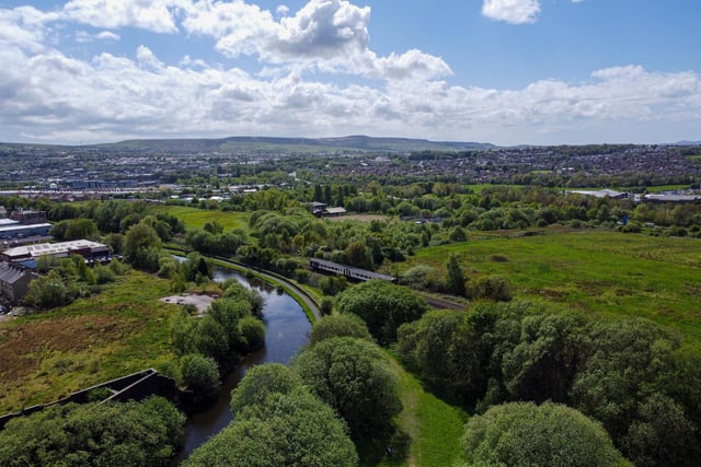 Looking out over the Leeds and Liverpool canal towards Burnley Town Centre. Photo: Kelvin Stuttard