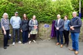 SELRAP memorial plaque to Derek Jennings at Colne Station