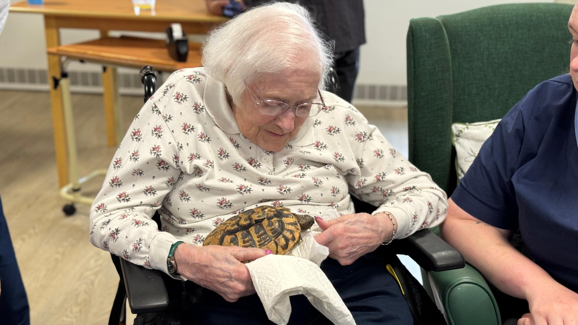 Animal 'safari' treat at Clitheroe care home was thanks to generous ...