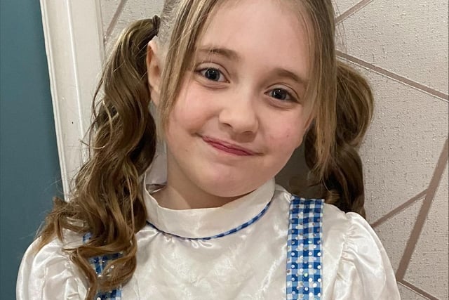 Isabella Pounder (seven) as Dorothy from The Wizard of Oz.