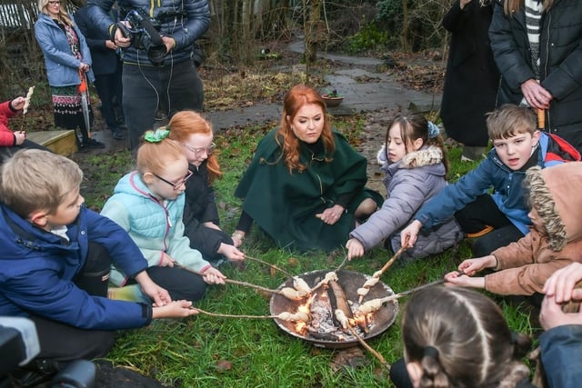 Padiham Green Primary School was the Duchess of York's first stop. ©Andy Ford.