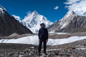 Rauf Bashir at the basecamp of K2 mountain