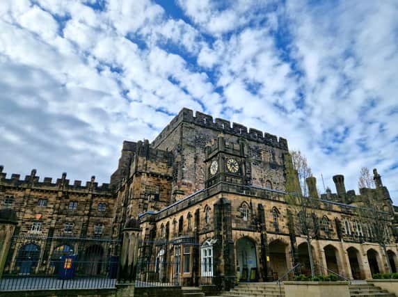 Inside the grounds of Lancaster Castle
